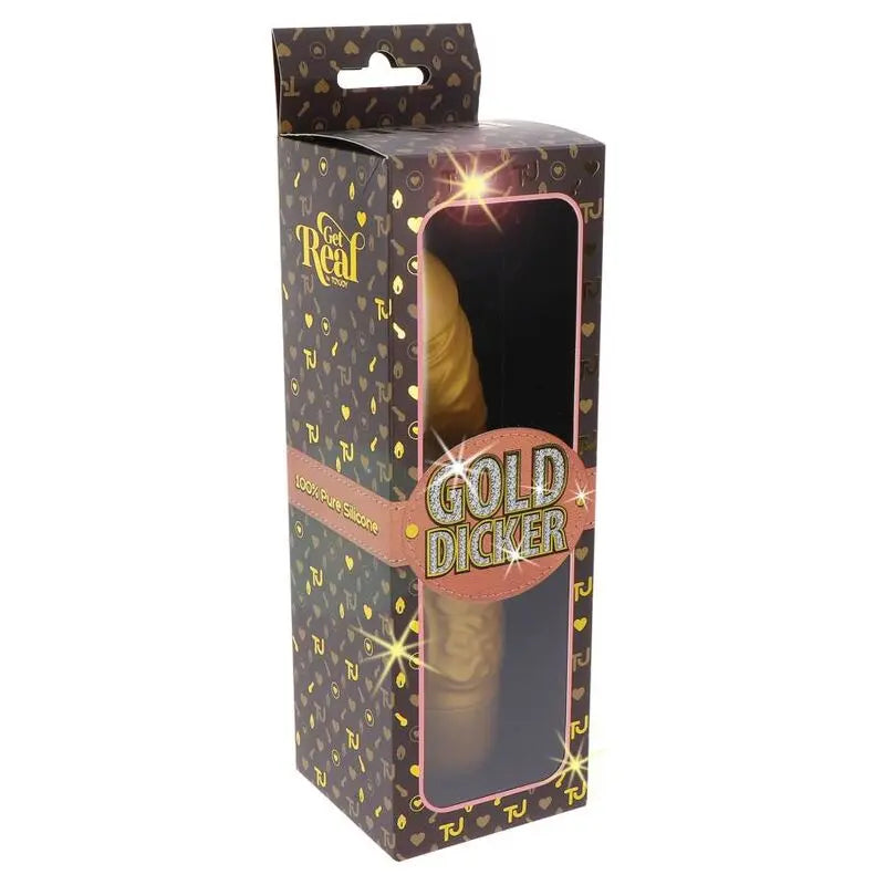 Vibromasseur Gold Dicker Original Or - Get Real