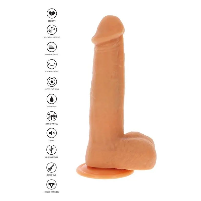 Gode Réaliste Vibrant à Billes Rotatives avec Ventouse - Get Real