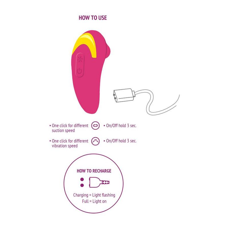 Klitoralstimulator Infinite Love Fuchsia - Xocoon