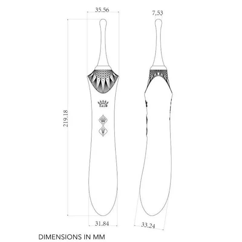 Zalo - Stimulateur Clitoridien Multi Fonctions & Chauffant - Noir