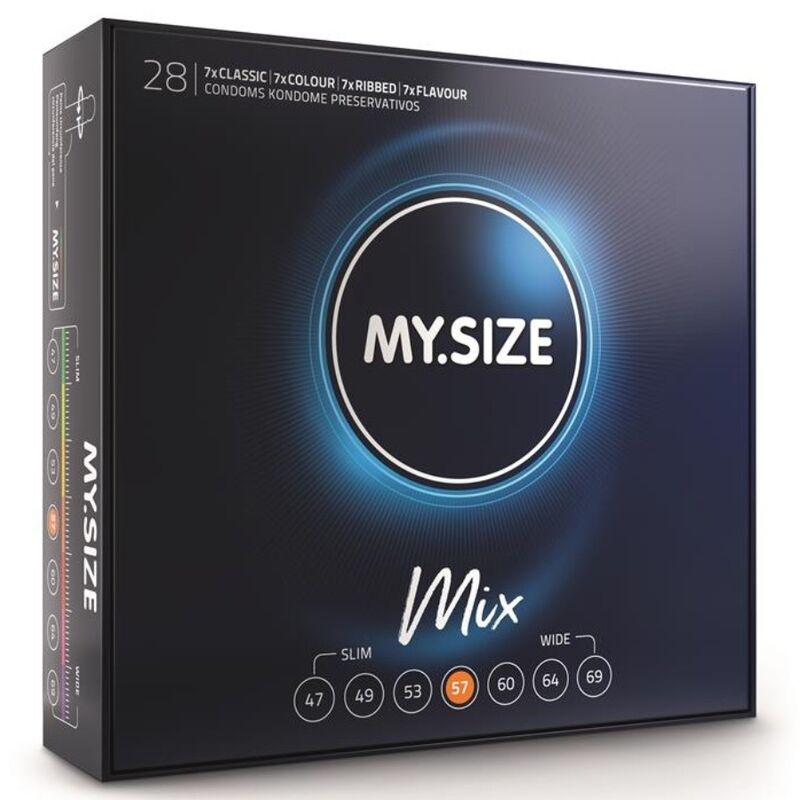 Préservatifs My Size Mix 57mm 28 unités - My Size - MY SIZE MIX
