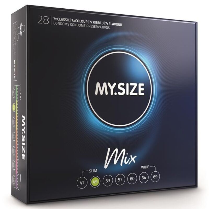 My.size Mix - Préservatifs 49 mm - Boîte de 28 unités - MY SIZE MIX