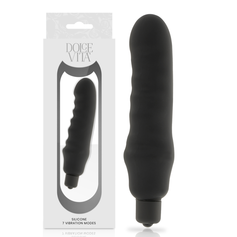 Vibromasseur Dolce Vita Genius Black Silicone - Dolce Vita