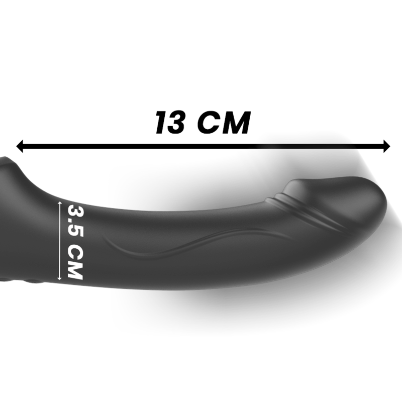 Gode Ceinture Télécommandé Ibiza Strapless Noir - Ibiza