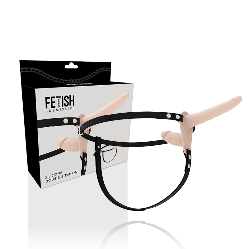 Fetish Submissive - Gode Ceinture Double Pénétration Beige