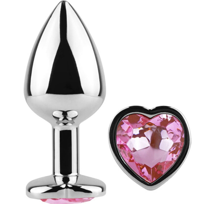 Secret Play – Plug Anal en forme de cœur fuchsia – 7 cm