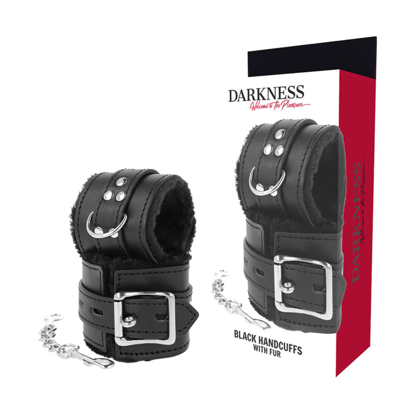 Darkness – Menottes Bondage Doublées Noir