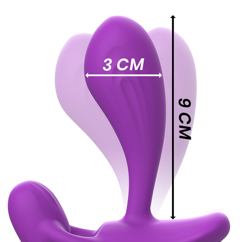 Plug Anal Vibrant Intense Shelly Violet avec Télécommande