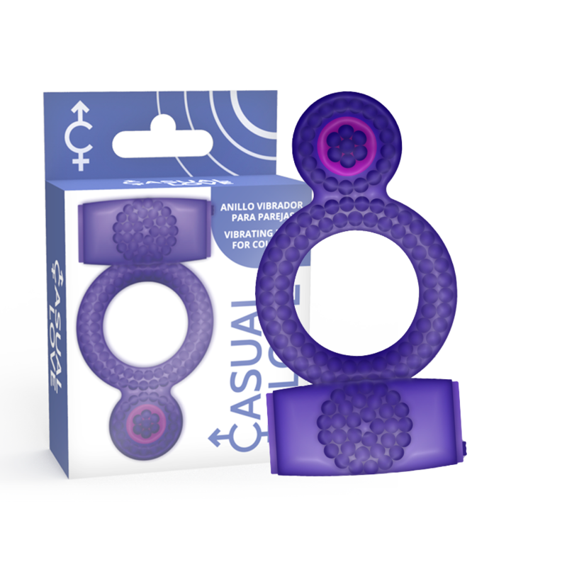 Anneau Vibrant Casual Love Double Plaisir Lilas
