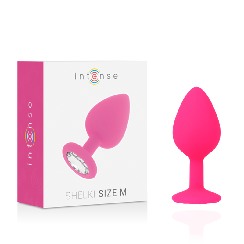 Plug Anal Intense Silicone Strass Fuchsia M - Intense