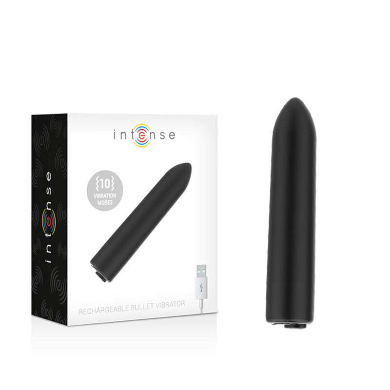 Vibromasseur de Poche Intense Noir 10 Vitesses - Intense