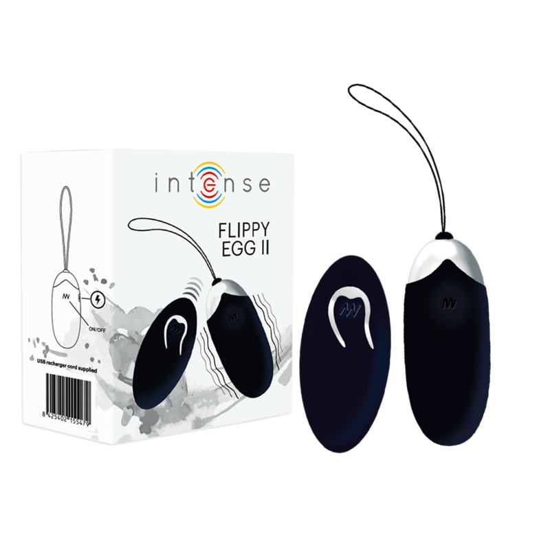 Oeuf Vibrant Télécommandé Flippy 2 Noir - Intense
