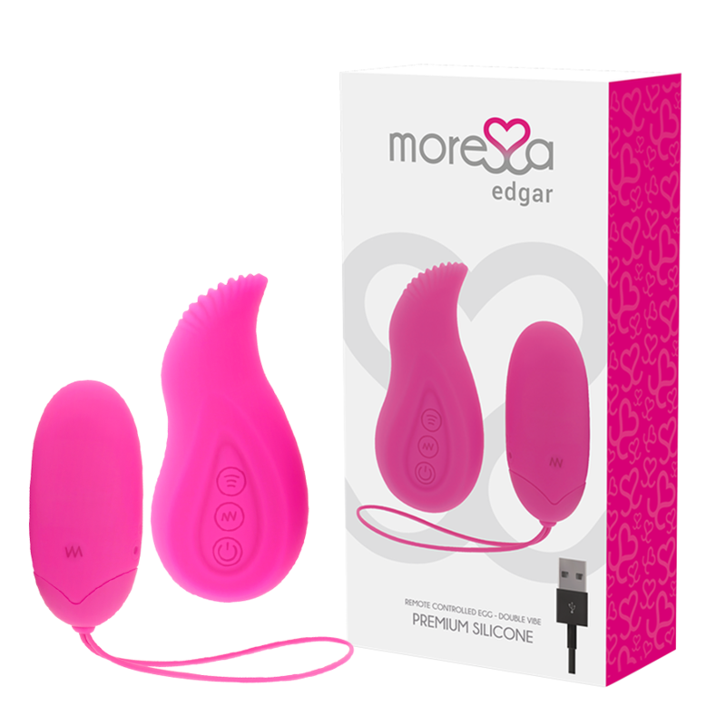 Moressa – Oeuf vibrant en silicone avec Télécommande – Rose
