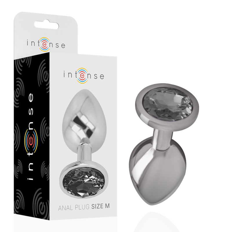 Plug Anal Bijou Intense Diamond Jewel Noir Taille M - Intense