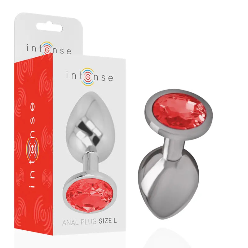 Bijou Anal Diamant Intense Rouge Taille L - Intense