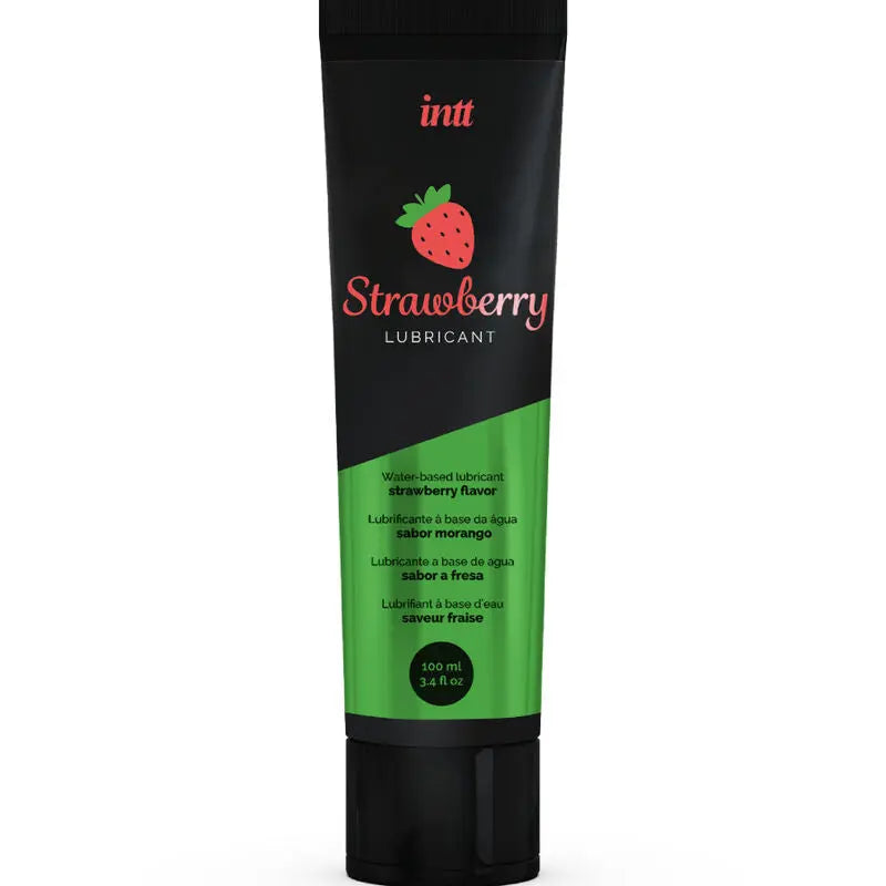 Lubrifiant Comestible Saveur Fraise 100ml - Intt