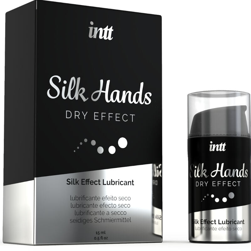 Gel Lubrifiant Silicone Dry Effect Silk Hands 15ml - Intt
