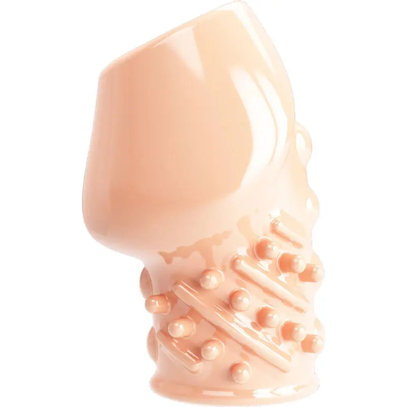 Pretty Love - Manchon Épaississant Nervuré pour Pénis - Beige