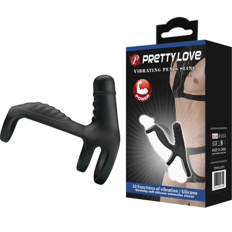 Manchon Extension Vibrant Pretty Love Noir - Pretty Love - PRETTY LOVE MALE