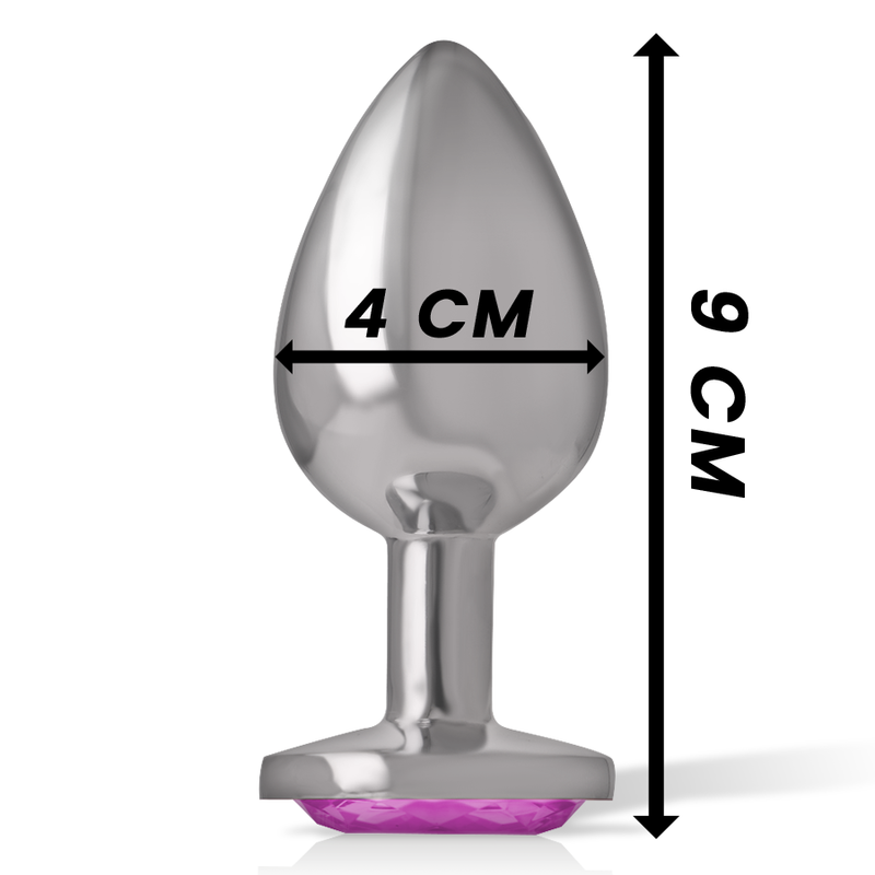 Plug Anal Métal Intense Diamond Jewel Rose Taille L - Intense