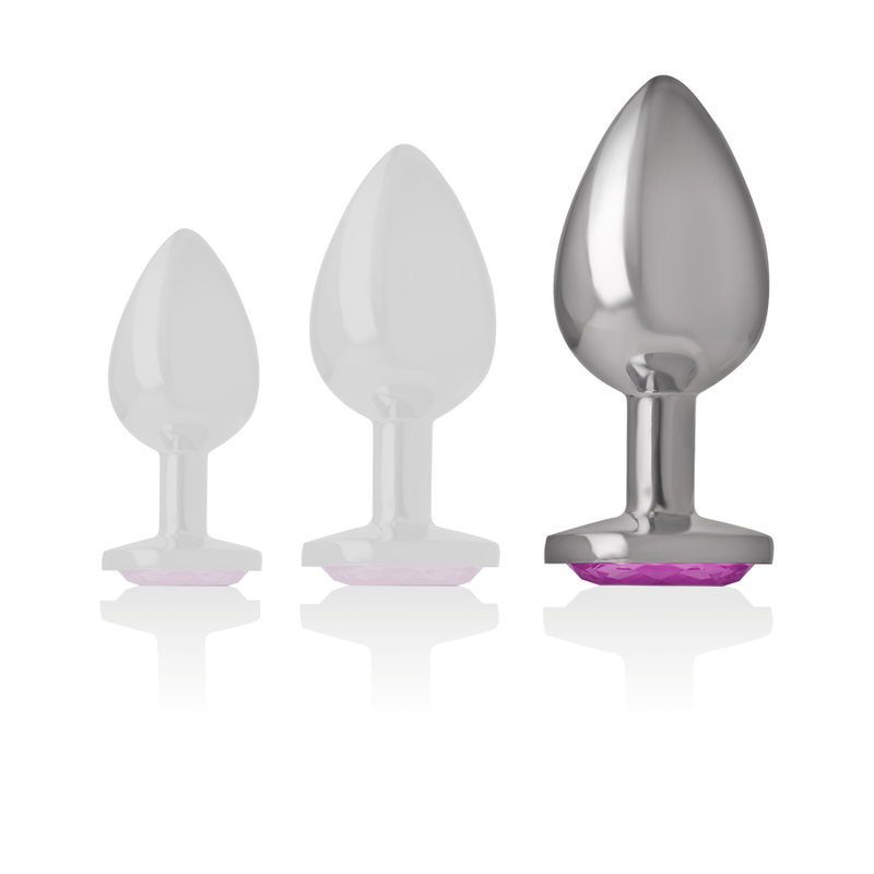 Plug Anal Métal Intense Diamond Jewel Rose Taille L - Intense