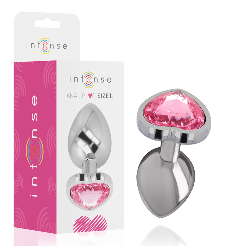 Plug Anal Métal Intense Diamond Jewel Rose Taille L - Intense