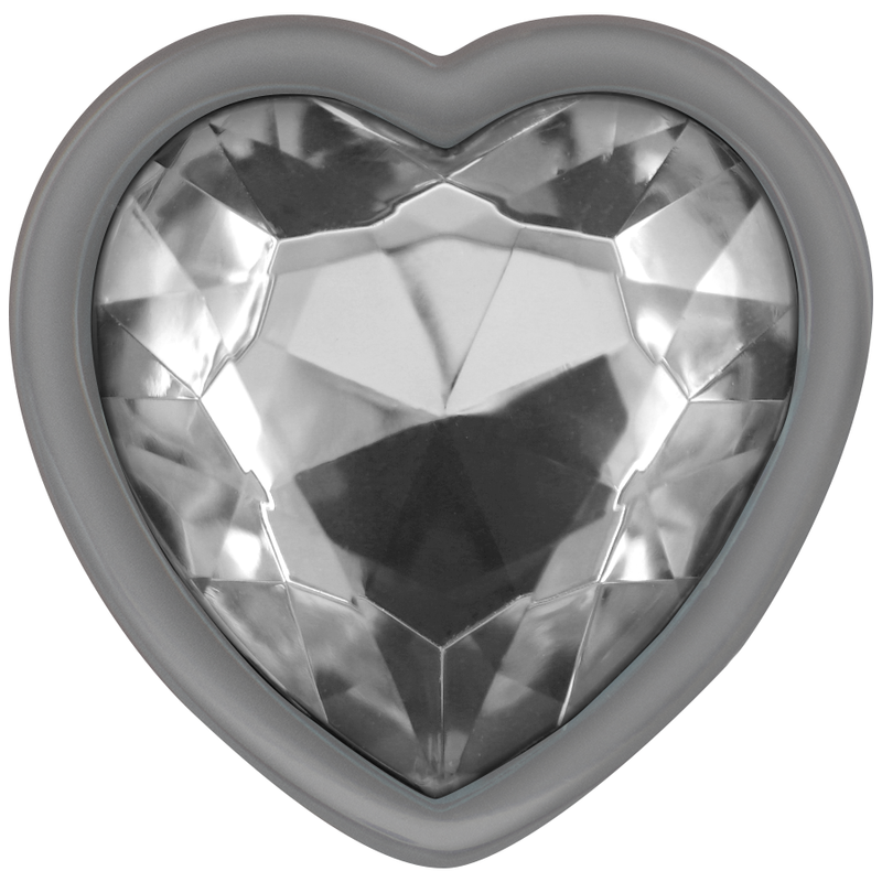 Plug Anal Métal Diamond Jewel Blanc Taille S - Intense