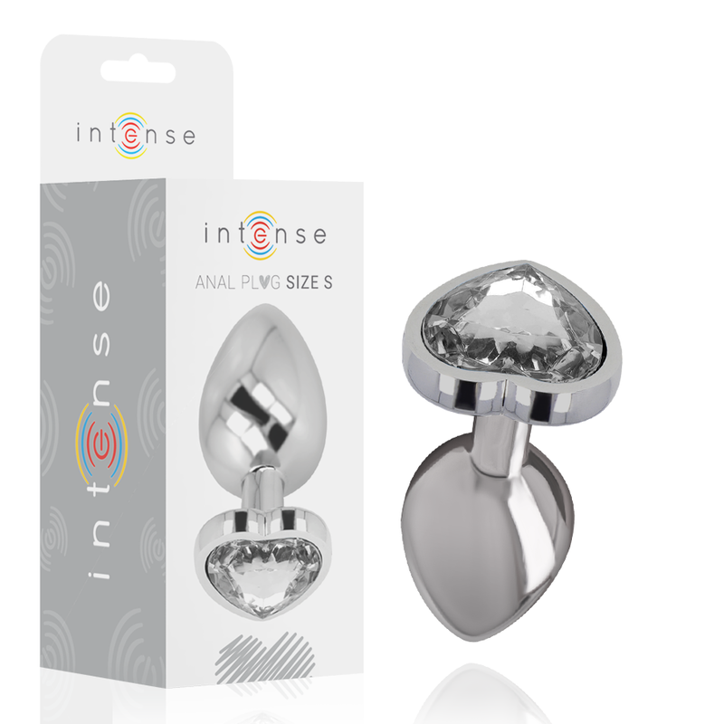 Plug Anal Métal Diamond Jewel Blanc Taille S - Intense