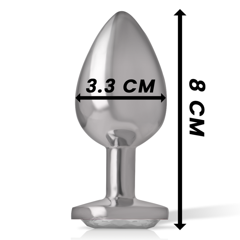 Plug Anal Métal Intense Diamond Jewel Blanc M - Intense