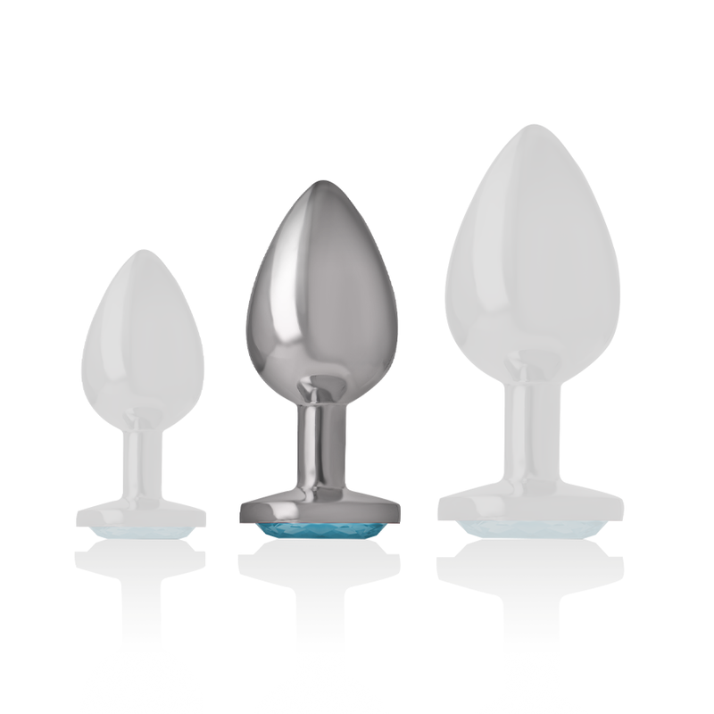 Plug Anal Métal Intense Diamond Jewel Bleu M - Intense