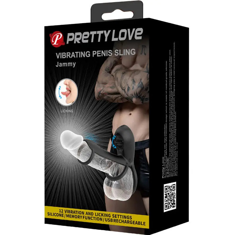 Pretty Love - Gaine Vibrante pour Pénis - Noir