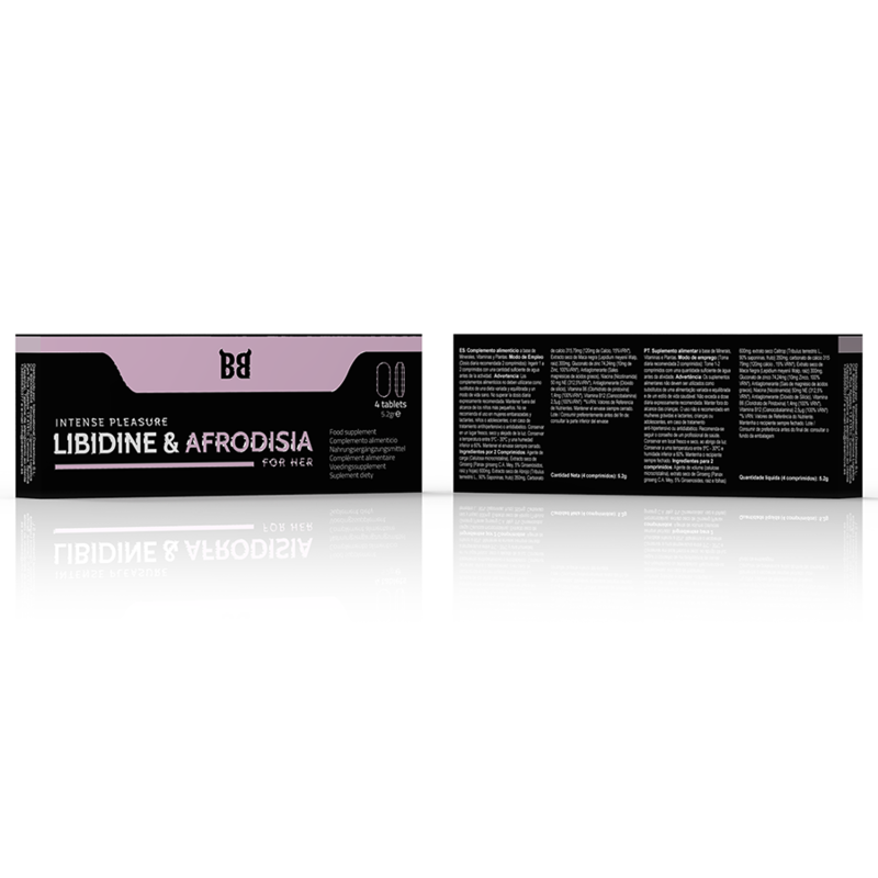 Complément Libidine & Afrodisia Plaisir Intense 4 Comprimés - Black Bull - BLACK BULL