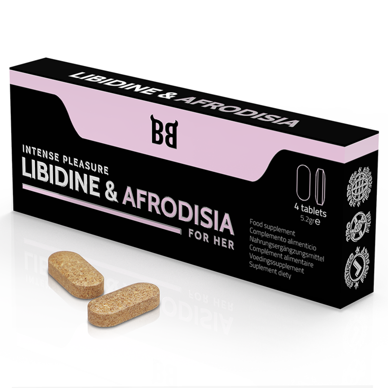 Complément Libidine & Afrodisia Plaisir Intense 4 Comprimés - Black Bull - BLACK BULL