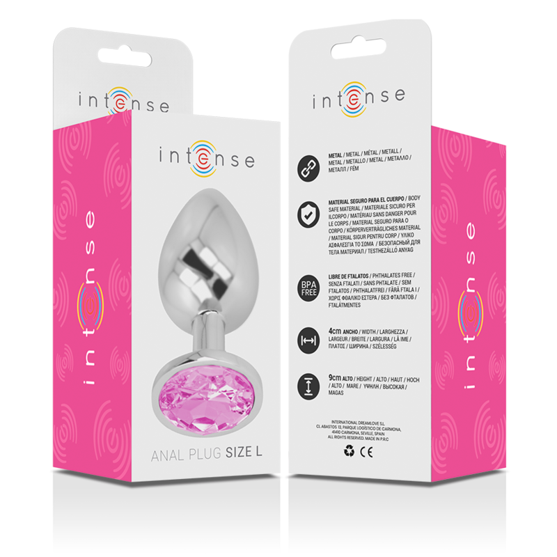 Plug Anal Intense Diamant Rose Taille L - Intense