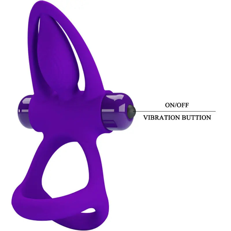 Anneau Vibrateur Couples 10 Vibrations Violette - Pretty Love - PRETTY LOVE MALE