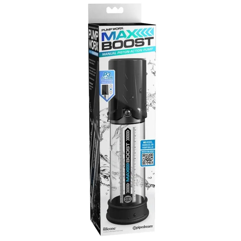 Pompe Pénis Max Boost Action Manuelle Noir - Pump Worx