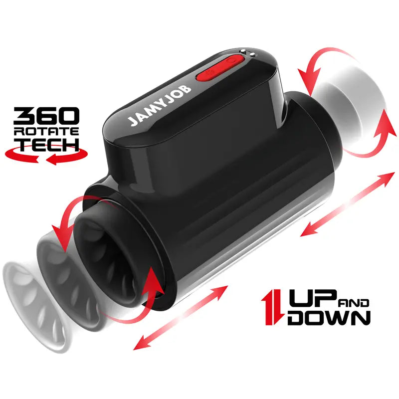 Masturbateur Masculin JamyJob Vortex Rotation Tech Turbo Noir