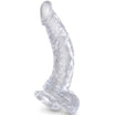 Gode Réaliste King Cock Clear Transparent Ventouse - Pipedream