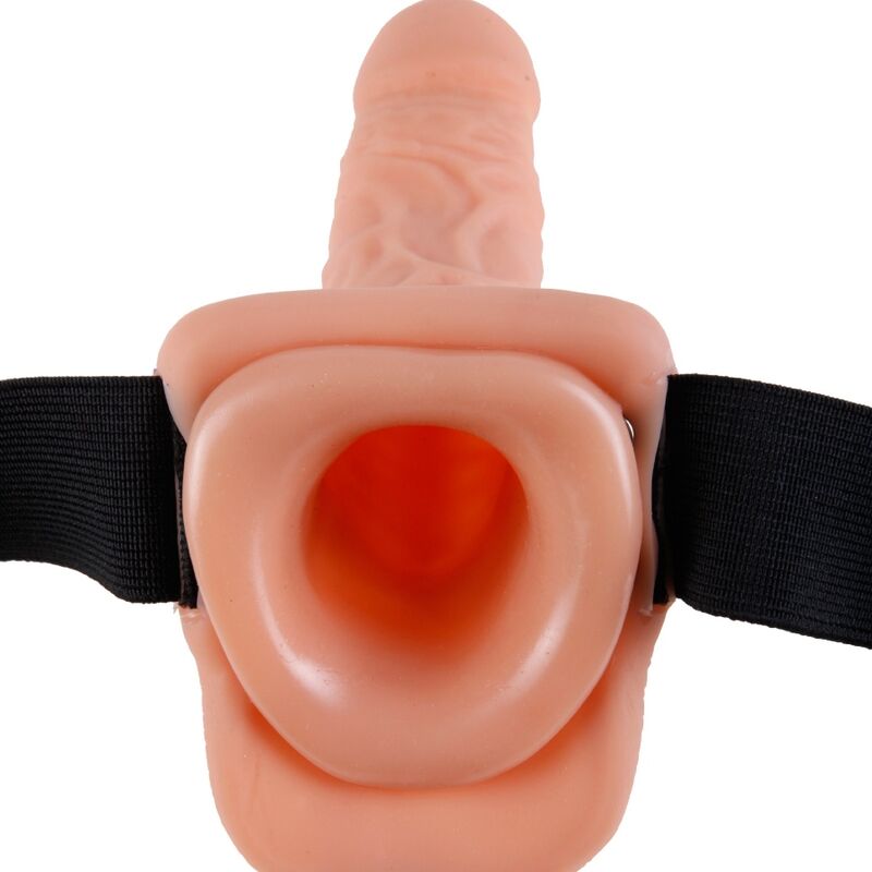 Harnais Gode Ceinture Creux Vibrant 17,8 cm - Fetish Fantasy