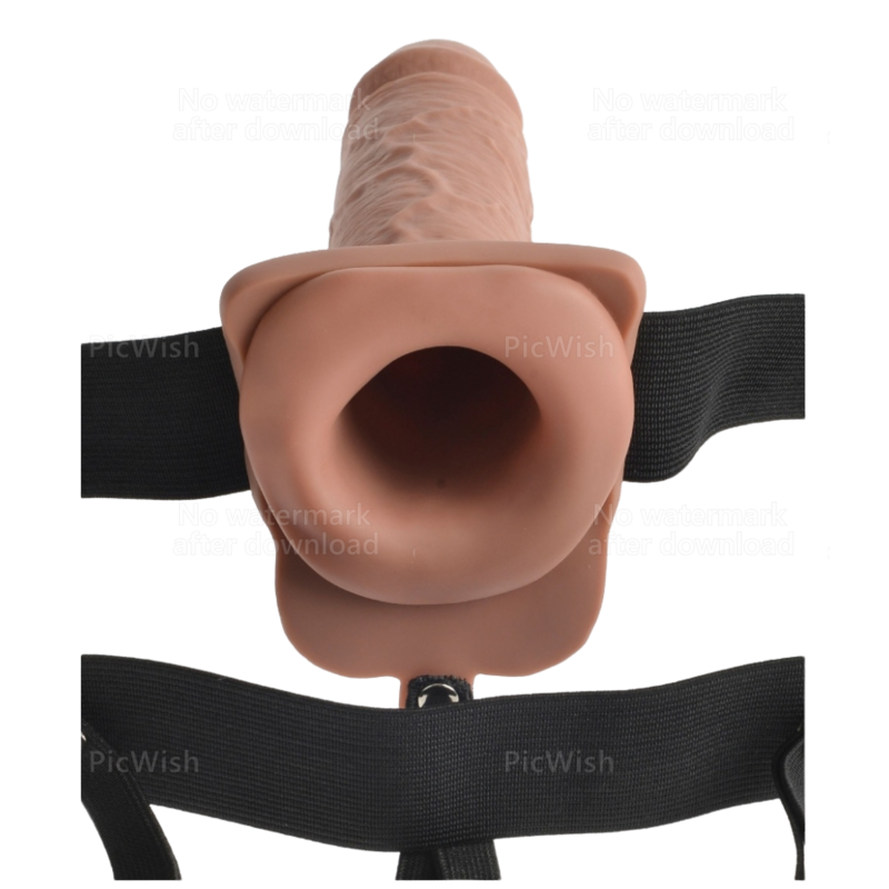 Harnais Pénis Vibrant Rechargeable 17,8 cm - Fetish Fantasy
