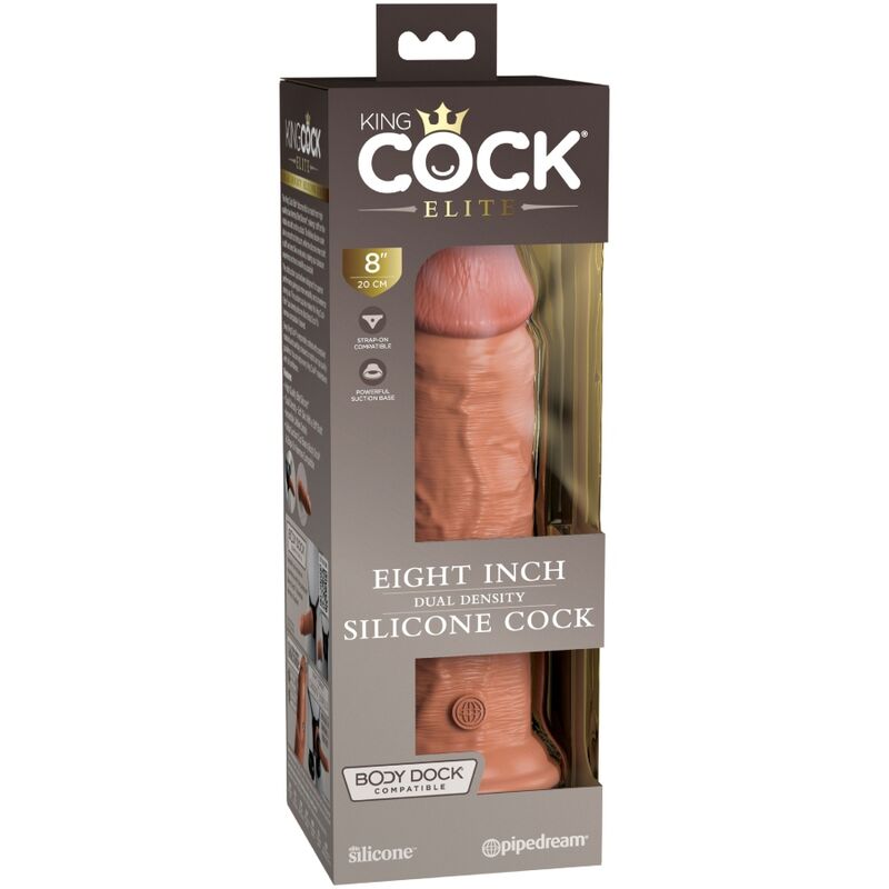 Gode King Cock Elite Ultraréaliste Caramel 22cm - Pipedream