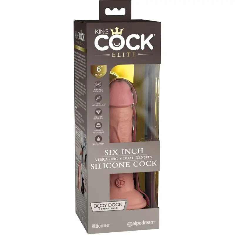 Gode Réaliste Vibrant King Cock Elite 15.2cm - Pipedream