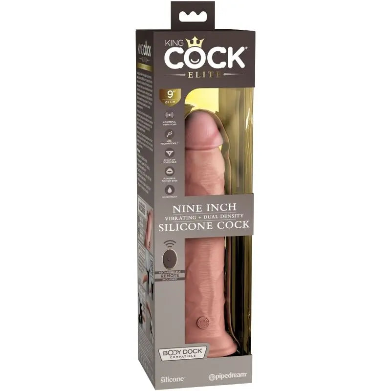 Gode Réaliste Vibrant King Cock Elite 23cm - Pipedream