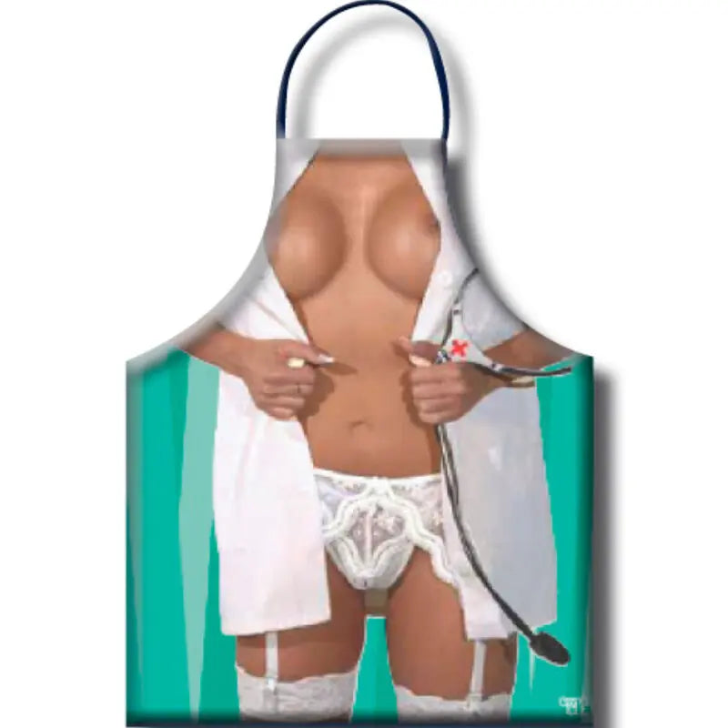 Tablier Déguisement Infirmière Coquin Polyester - Diablo Picante