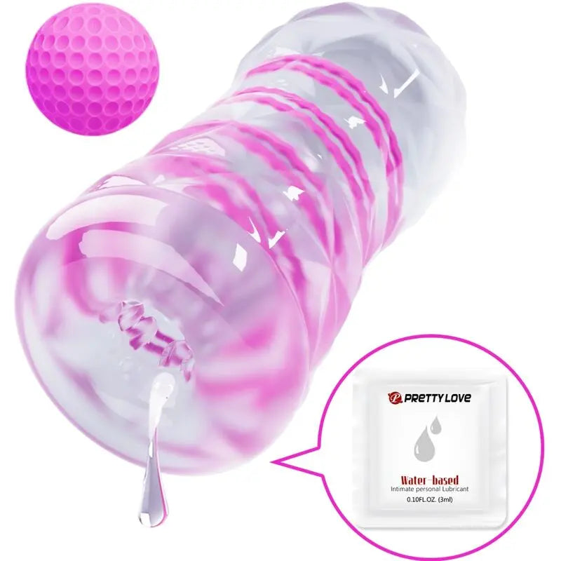 Masturbateur Fantasy Spirale Interne Transparent - Pretty Love - PRETTY LOVE MALE