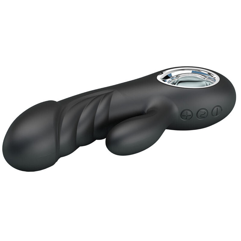 Vibromasseur Ansel Double Stimulation Noir - Pretty Love - PRETTY LOVE
