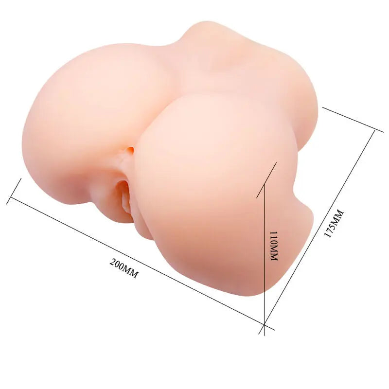 Doppelöffnungs-Masturbator mit realistischem Design und Vibration - Crazy Bull