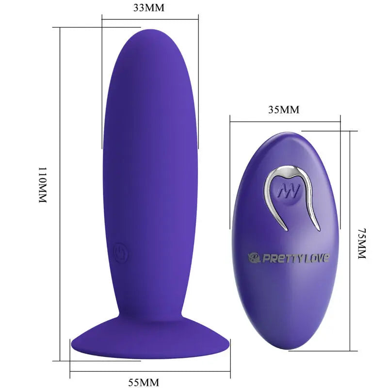 Plug Anal Vibrant Youth Plug Télécommandé Violet - Pretty Love - PRETTY LOVE YOUTH