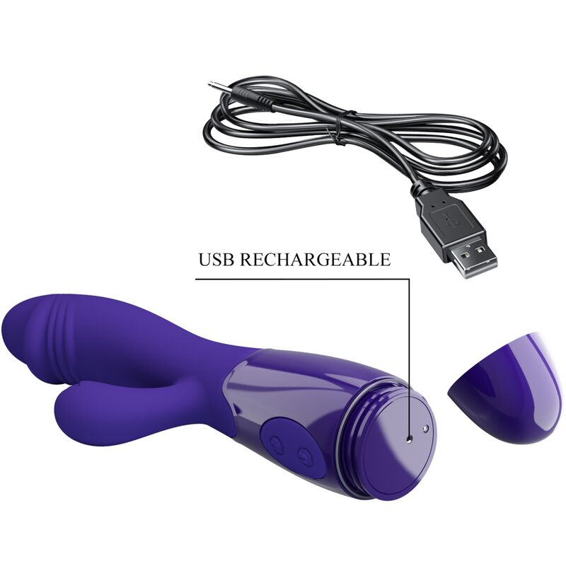 Stimulateur Point G Vibrateur Snappy Youth Violet - Pretty Love - PRETTY LOVE LED
