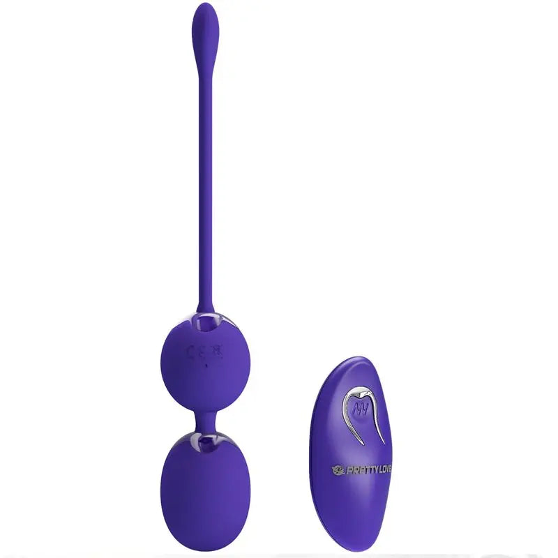 Pretty Love – Boules de Geisha Vibrantes avec Télécommande – Violet